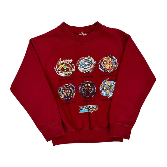 Age 3 Unbranded Graphic Sweatshirt - XS Red Cotton