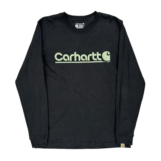 Carhartt Long Sleeve T-Shirt - Medium Black Cotton