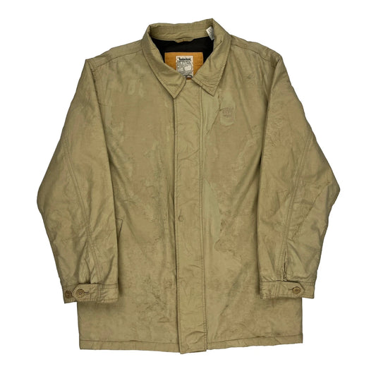 Timberland Jacket - Large Beige Cotton Blend