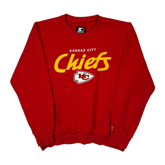 Kansas City Chiefs Starter Nfl Sweatshirt - Large Red Cotton