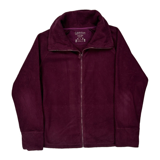 Calvin Klein Fleece - XL Burgundy Polyester