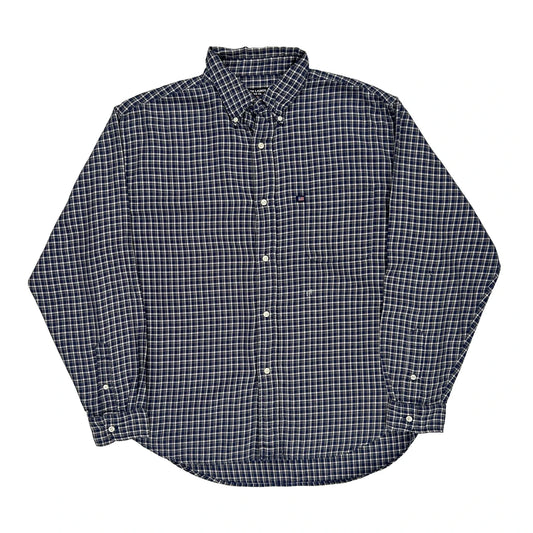 Ralph Lauren Checked Shirt - Large Blue Cotton