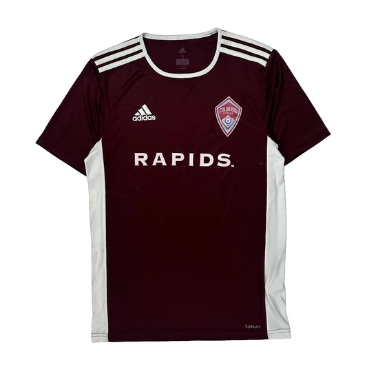 Colorado Rapids Adidas Football Shirt - Small Burgundy Polyester