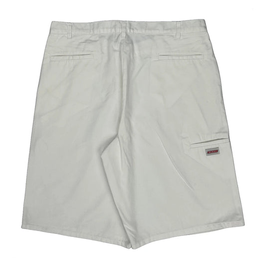 Dickies Baggy Shorts - 38W 10L White Cotton