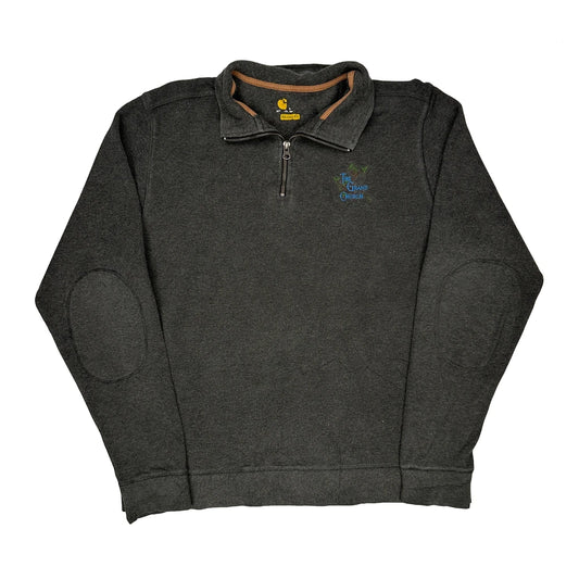 Vintage Carhartt 1/4 Zip - Large Grey Cotton Blend