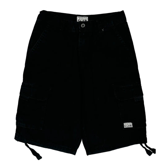 Pro Club Cargo Shorts - 30W 11L Black Cotton