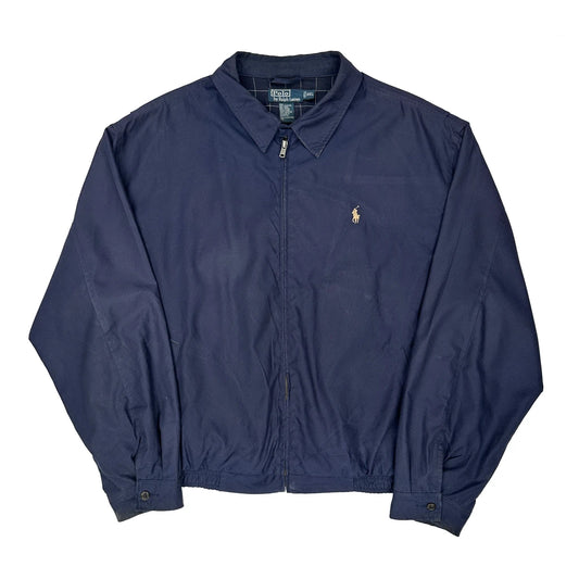 Vintage Polo By Ralph Lauren Harrington Jacket - 2XL Navy Polyester