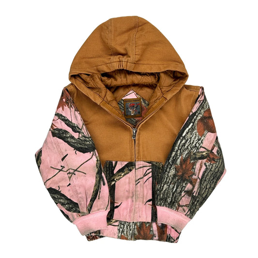 Age 4 Outdoor Habitat Camo Jacket - XS Brown Cotton