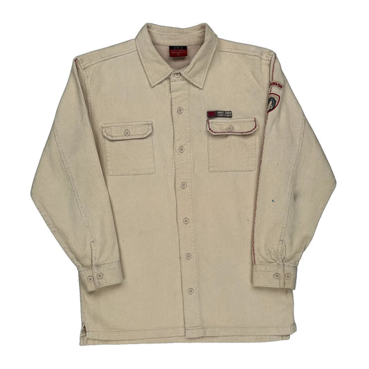Navy Crew Shirt - XL Beige Cotton