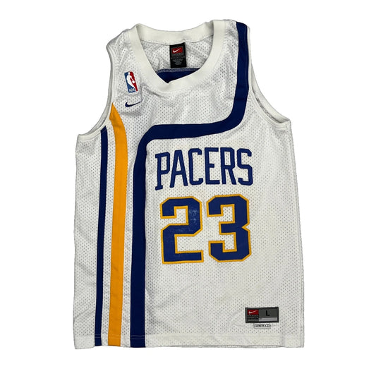 Pacers Nike Nba Jersey - Large Blue Polyester