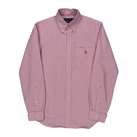 Ralph Lauren Checked Shirt - Small Pink Cotton