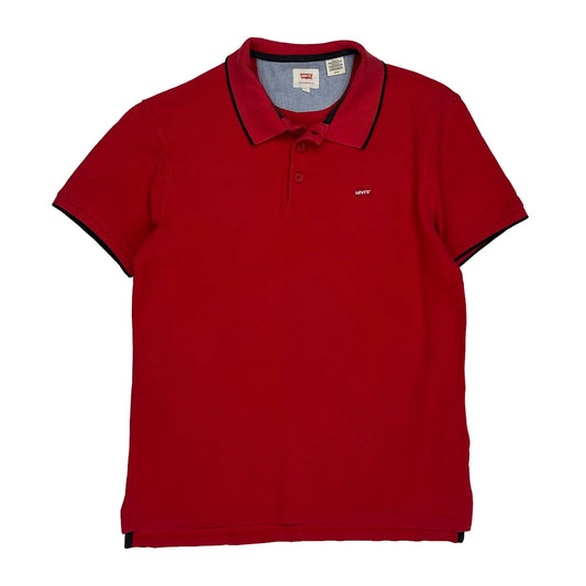 Levis Polo Shirt - Small Red Cotton