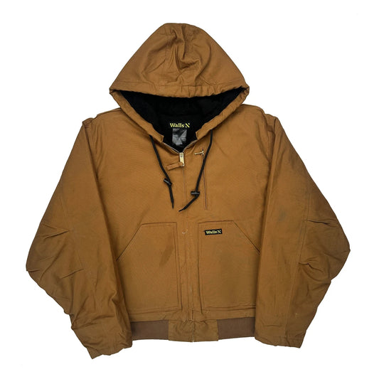 Vintage Walls Jacket - Large Brown Cotton