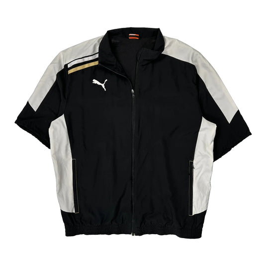 Vintage Puma Track Jacket - XL Black Polyester