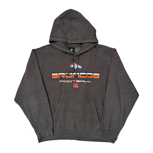 Broncos Nfl Hoodie - XL Grey Cotton