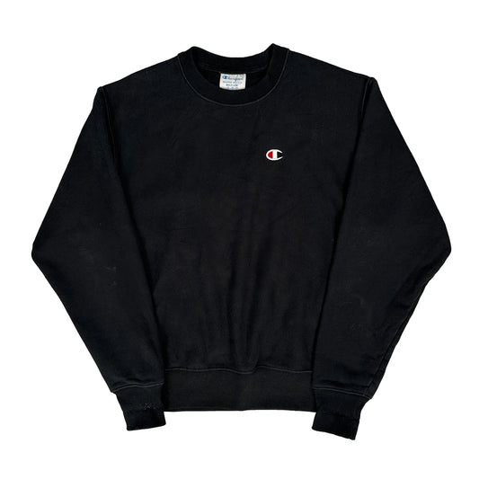 Reverse Weave Champion Sweatshirt - Medium Black Cotton
