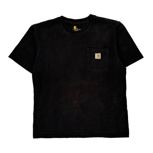 Carhartt T-Shirt - Medium Black Cotton