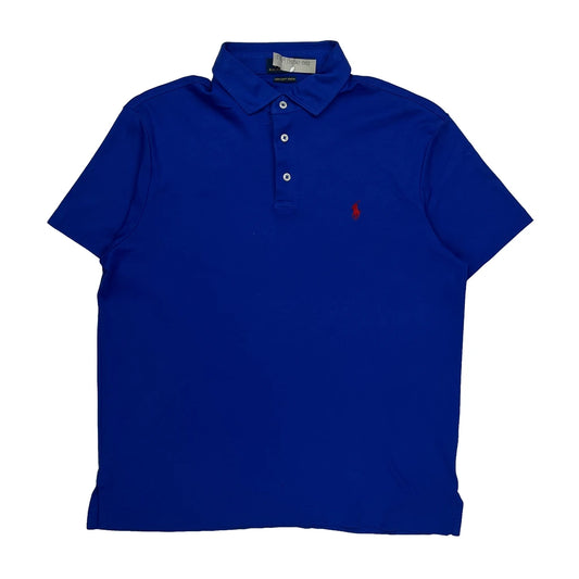 Vintage Polo By Ralph Lauren Polo Shirt - Large Blue Cotton