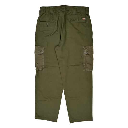 Vintage Dickies Cargo Trousers - 35W 29L Green Cotton