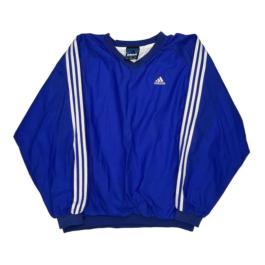 Adidas Windbreaker - XL Blue Nylon