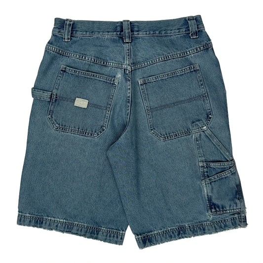 Lee Baggy Carpenter Denim Shorts - 30W 10L Blue Denim