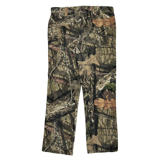 Mossy Oak Camo Cargo Trousers - 34W 32L Camo Cotton