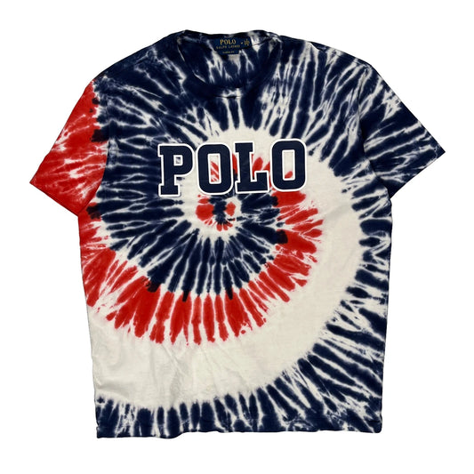 Polo By Ralph Lauren Tie-Dye T-Shirt - Medium Multicoloured Cotton