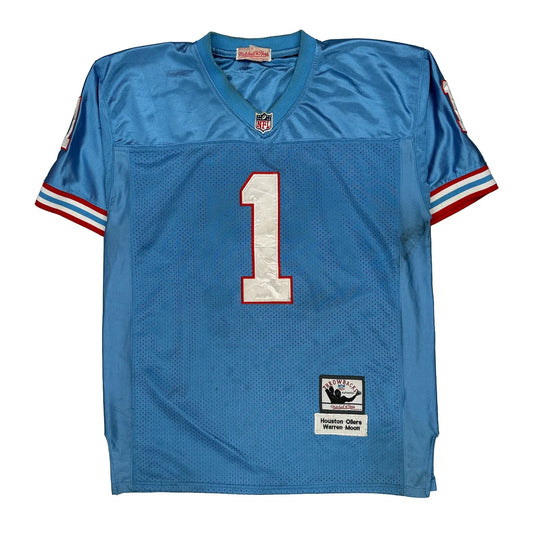 Houston Oilers Mitchell & Ness Nfl Jersey - Large Red Polyester