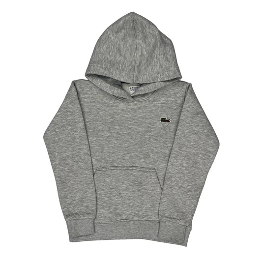 Vintage Age 8 Lacoste Hoodie - Medium Grey Cotton