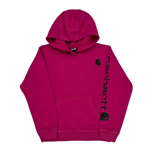Age 10 Carhartt Hoodie - Medium Pink Cotton