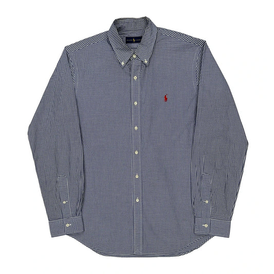 Vintage Ralph Lauren Checked Shirt - Large Blue Cotton