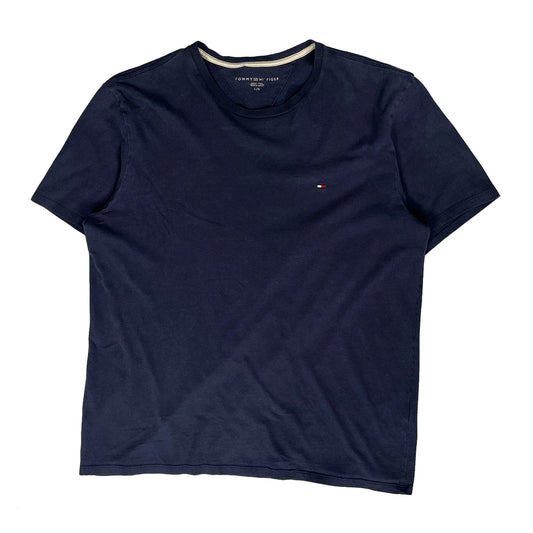 Vintage Tommy Hilfiger T-Shirt - Large Navy Cotton