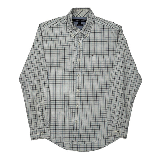 Tommy Hilfiger Checked Shirt - Medium Blue Cotton