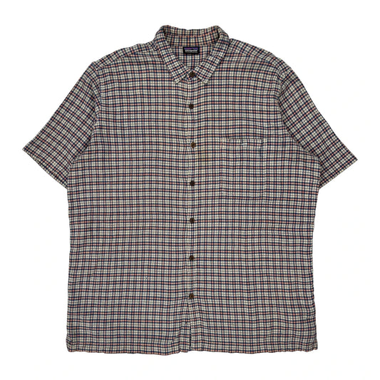 Patagonia Checked Short Sleeve Shirt - 2XL Multicoloured Cotton