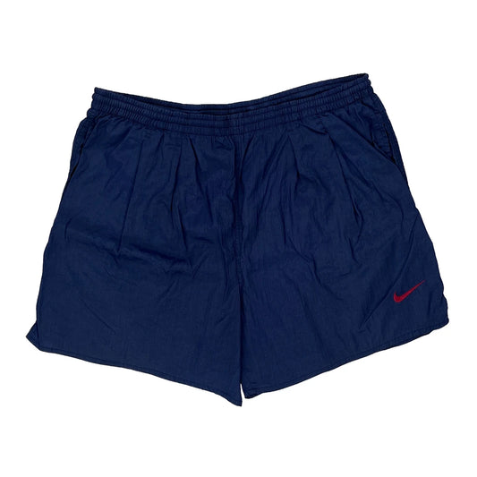Nike Sport Shorts - Large Blue Polyester