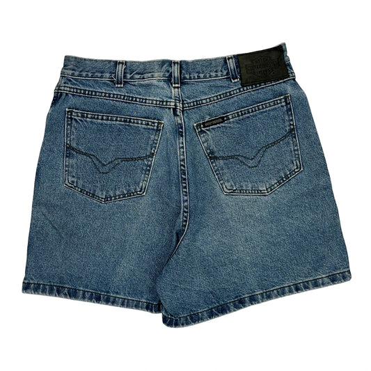 Harley Davidson Denim Shorts - 32W UK 14 Blue Cotton