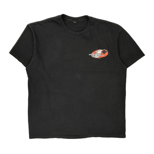Harley Davidson Graphic T-Shirt - 2XL Black Cotton