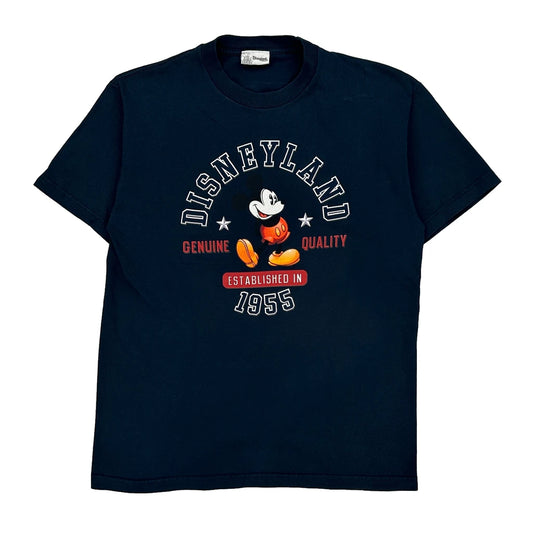 Mickey Mouse Disney Graphic T-Shirt - Medium Navy Cotton