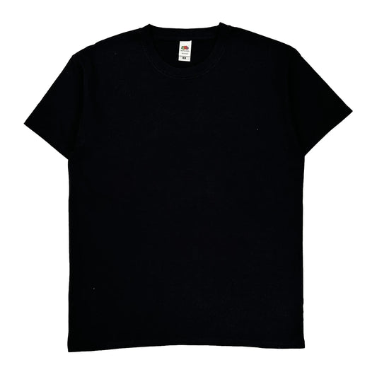 Fruit Of The Loom T-Shirt - Medium Black Cotton