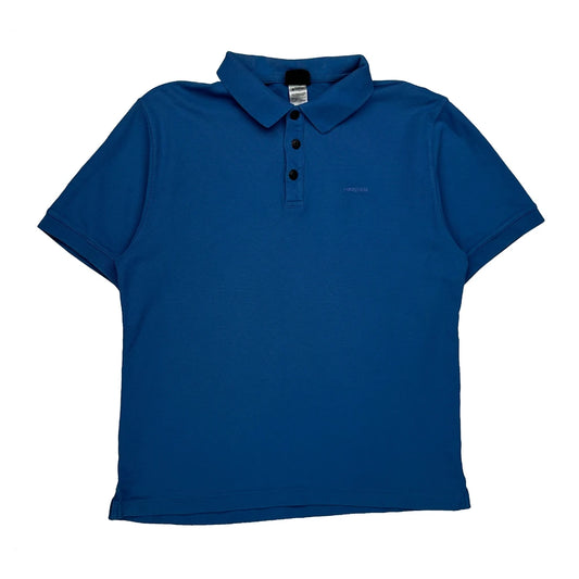 Vintage Patagonia Polo Shirt - Small Blue Cotton