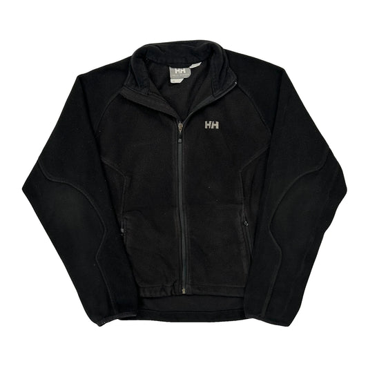 Vintage Helly Hansen Fleece Jacket - Large Black Polyester