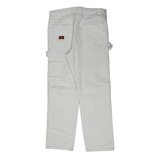 Vintage Dickies Carpenter Trousers - 34W 32L White Cotton