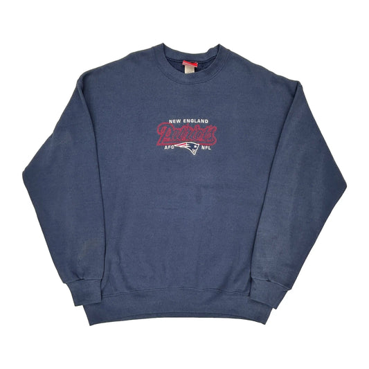 New England Patriots Nfl Sweatshirt - XL Blue Cotton