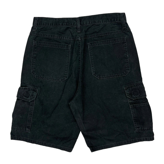Wrangler Cargo Shorts - 31W 10L Black Cotton
