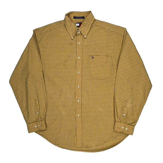 Vintage Tommy Hilfiger Shirt - XL Yellow Cotton