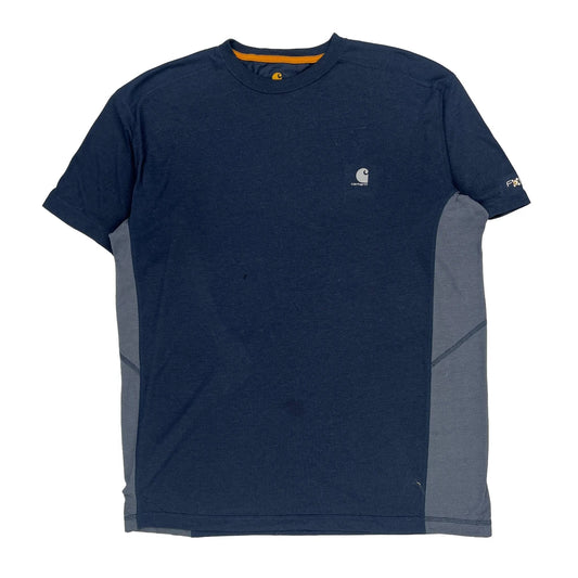 Carhartt T-Shirt - Large Blue Cotton