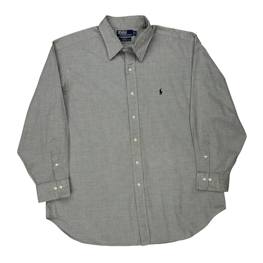 Polo By Ralph Lauren Shirt - XL Grey Cotton