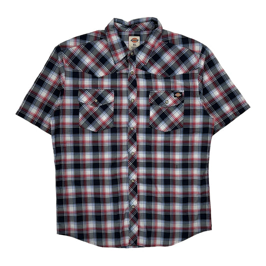 Vintage Dickies Checked Short Sleeve Shirt - XL Multicoloured Cotton Blend