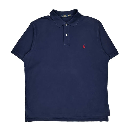Polo By Ralph Lauren Tall Polo Shirt - XL Navy Cotton