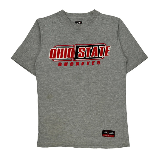 Ohio State Buckeyes Pro Player Ncaa T-Shirt - Small Grey Cotton